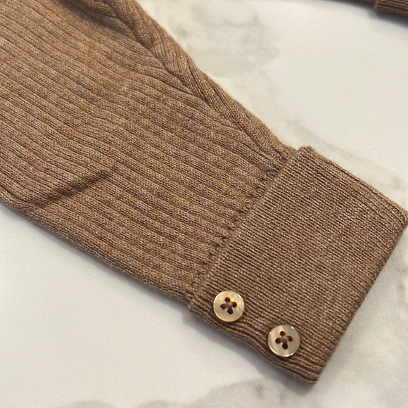 Zara knitwear taupe brown Rib KNIT LEGGINGS 1-3 months baby new with tags - Picture 4 of 6